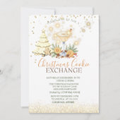  Pine Tree Gingerbread Cookies Cocktail Christmas Kaart (Voorkant)