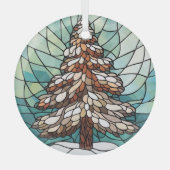 Pine Tree Glas Ornament (Voorkant)