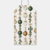 Pine Tree Green Plaid Christmas Gift Cadeaulabel (Achterkant)