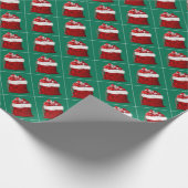 Pine Tree Green Rood Wit Vrolijk Kerstcadeau Cadeaupapier (Hoek)