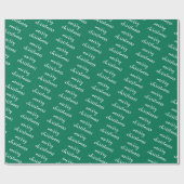 Pine Tree Groen Sjabloon Prettig Kerst Tekst Cadea Cadeaupapier (Vlak)