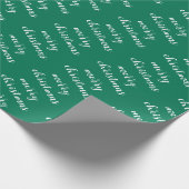 Pine Tree Groen Sjabloon Prettig Kerst Tekst Cadea Cadeaupapier (Hoek)