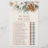 Pine Tree Hij zei dat ze zei Vrijgezellenfeest spe Briefpapier (Voorkant)