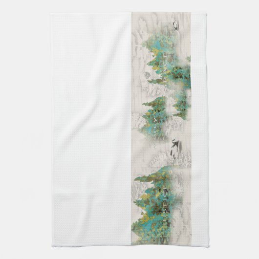 Pine Tree Justice Mercy Grace Kitchen Towel Theedoek (Verticaal)