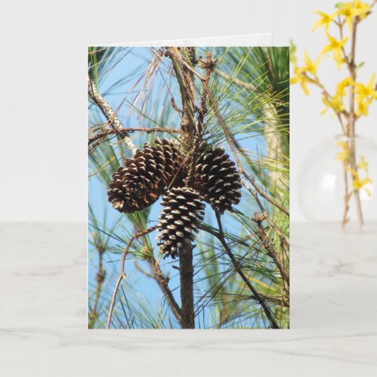 Pine Tree Kaart (Gele Bloem)