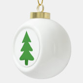 Pine Tree Keramische Bal Ornament (Rechts)