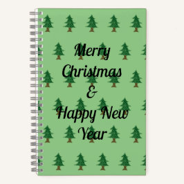 Pine Tree Kerst Sketchbook Notitieboek