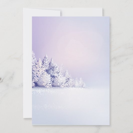 Pine Tree-kerstfeest Kaart (Achterkant)