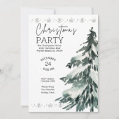 Pine Tree-kerstfeest Kaart (Voorkant)