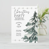 Pine Tree-kerstfeest Kaart (Staand voorkant)