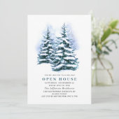 Pine Tree-kerstfeestdag Kaart (Staand voorkant)