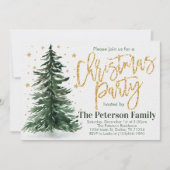 Pine Tree-kerstfeestdag Kaart (Voorkant)