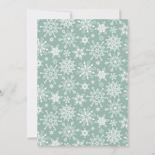 Pine Tree-kerstfeestdag Kaart (Achterkant)