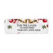 Pine Tree kerstvakantie Etiket (Voorkant)