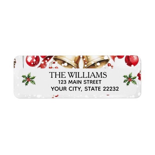 Pine Tree kerstvakantie Etiket (Voorkant)