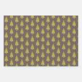 Pine Tree Land Winter Kerstmis Inpakpapier Vel (Voorkant 3)