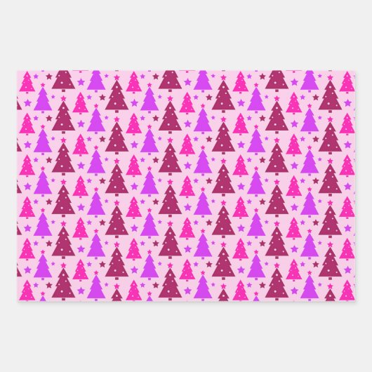Pine Tree Land Winter Kerstmis Inpakpapier Vel (Voorkant 2)