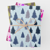 Pine Tree Land Winter Kerstmis Inpakpapier Vel (In situ)