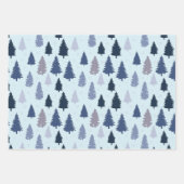 Pine Tree Land Winter Kerstmis Inpakpapier Vel (Voorkant)