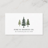 Pine Tree Logo Visitekaartje (Voorkant)