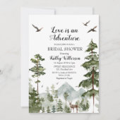 Pine Tree Love is een avontuur vrijgezellenfeest Kaart (Voorkant)