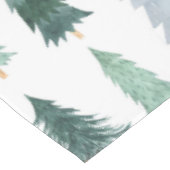 Pine Tree met kerstgroene Waterverf Tafelkleed (Gekanteld)