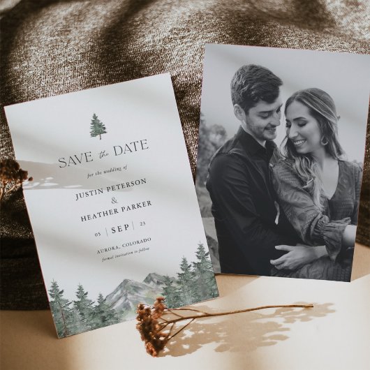 Pine Tree Mountain Weddenfoto Save the Dates Date