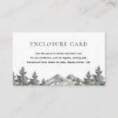 Pine Tree Mountain Woodland Party Enclosure Kaart (Voorkant)