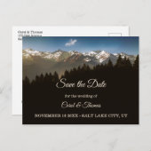 Pine Tree Mountains Sla het Date Briefkaart op (Voorkant / Achterkant)