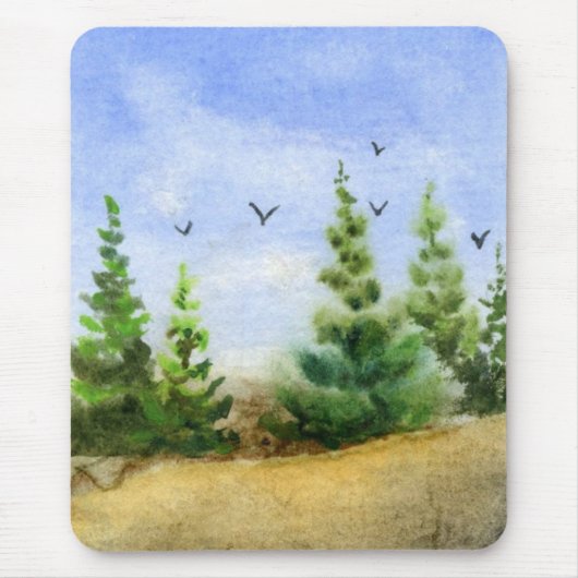 Pine Tree Mousepad Muismat (Voorkant)