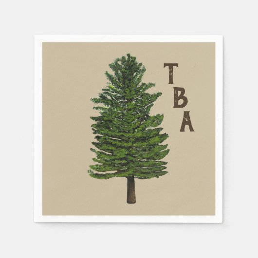 Pine Tree Papier servetten (Voorkant)