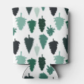 Pine Tree Pattern Green Blikjeskoeler (Achterkant)
