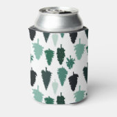 Pine Tree Pattern Green Blikjeskoeler (Blikje Achterkant)