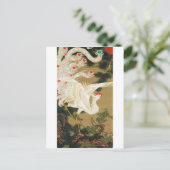 Pine Tree & Phoenix (Love Heart Phoenix), Jakuchu Briefkaart (Staand voorkant)