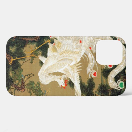 Pine Tree & Phoenix (Love Heart Phoenix), Jakuchu Case-Mate iPhone Case (Achterkant (horizontaal))
