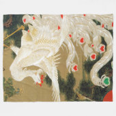 Pine Tree & Phoenix (Love Heart Phoenix), Jakuchu Fleece Deken (Voorkant (Horizontaal))