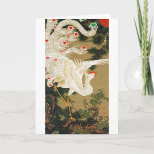 Pine Tree & Phoenix (Love Heart Phoenix), Jakuchu Kaart