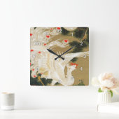 Pine Tree & Phoenix (Love Heart Phoenix), Jakuchu Vierkante Klok (Huis)