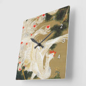 Pine Tree & Phoenix (Love Heart Phoenix), Jakuchu Vierkante Klok (Hoek)