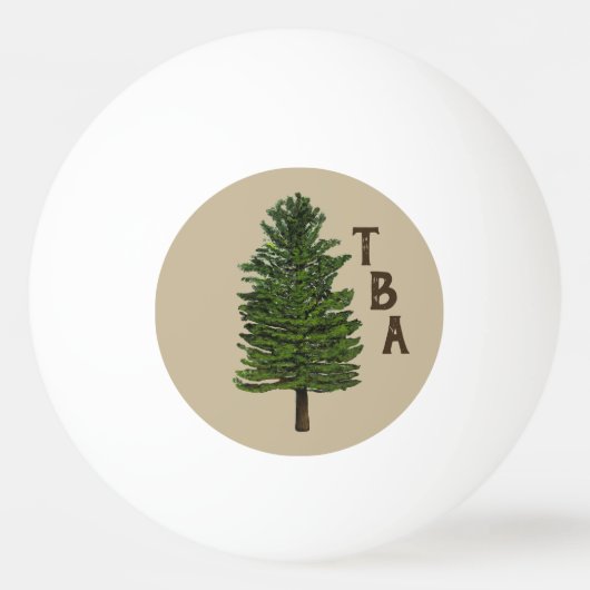 Pine Tree Ping Pong Ball (Achterkant)