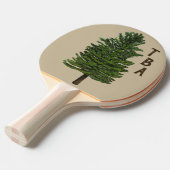 Pine Tree Ping Pong Paddle Tafeltennisbatje (Voorkant Gekanteld)