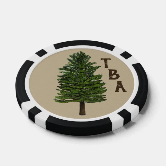 Pine Tree Poker Chips (Enkel)