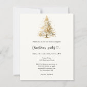 Pine tree QR business Christmas Party uitnodiging (Voorkant)