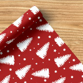 Pine Tree Red Buffalo Plaid Vakantie Inpakpapier Vel