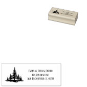 Pine Tree Retouradres Stempel, Groene Boom Rubberstempel (Gestempeld)