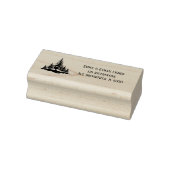Pine Tree Retouradres Stempel, Groene Boom Rubberstempel (Stempel)