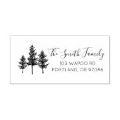 Pine Tree Return Adres Stempel (Design)
