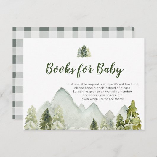 Pine Tree Robuuste avontuurboeken voor Baby Briefk Briefkaart (Voorkant / Achterkant)