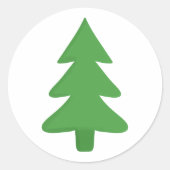 Pine Tree Ronde Sticker (Voorkant)