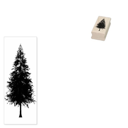 Pine Tree Rubber Stempel (Gestempeld)